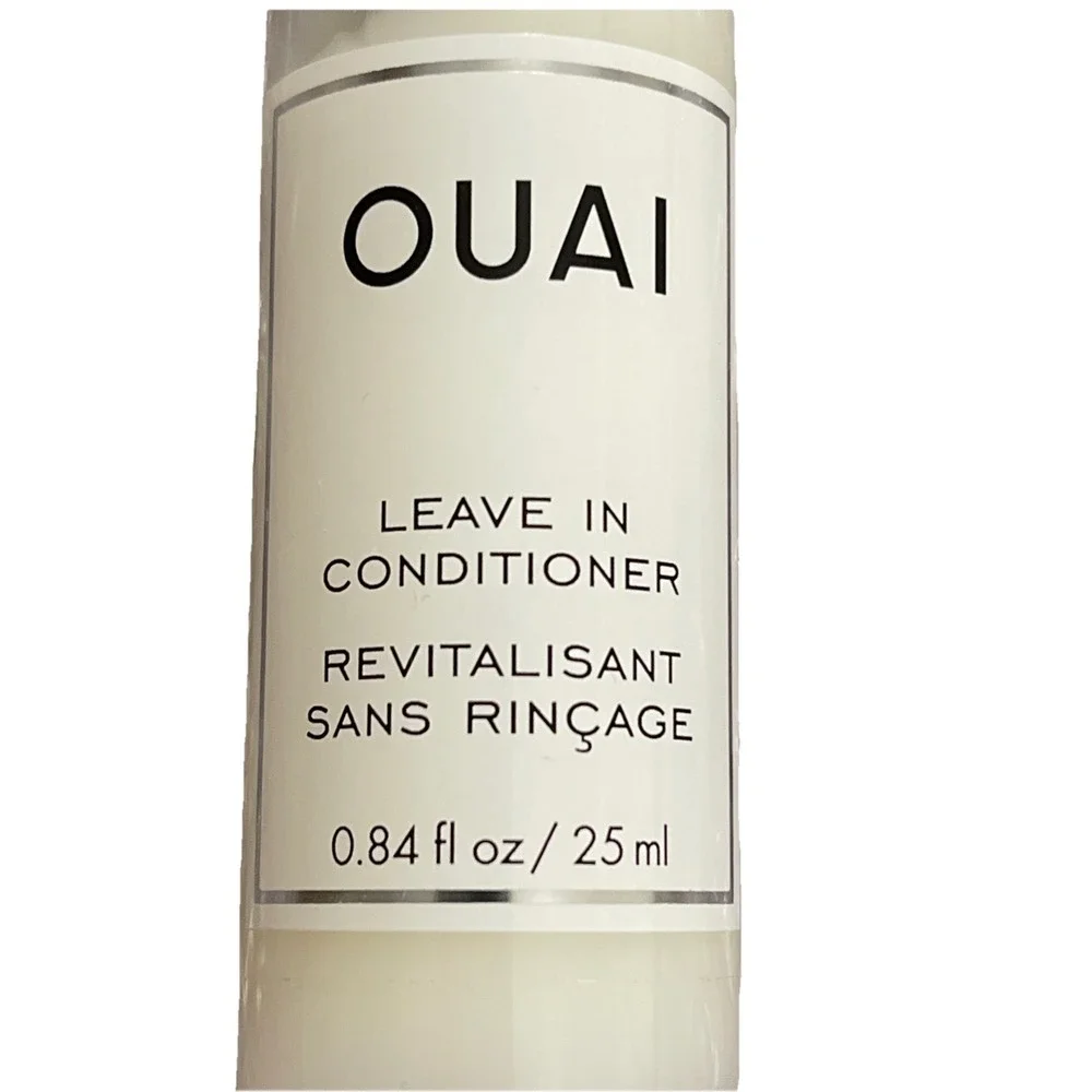 OUAI Leave In Conditioner ~ Travel Size 0.84 Fl Oz‎ Bag Packable Vacation Money